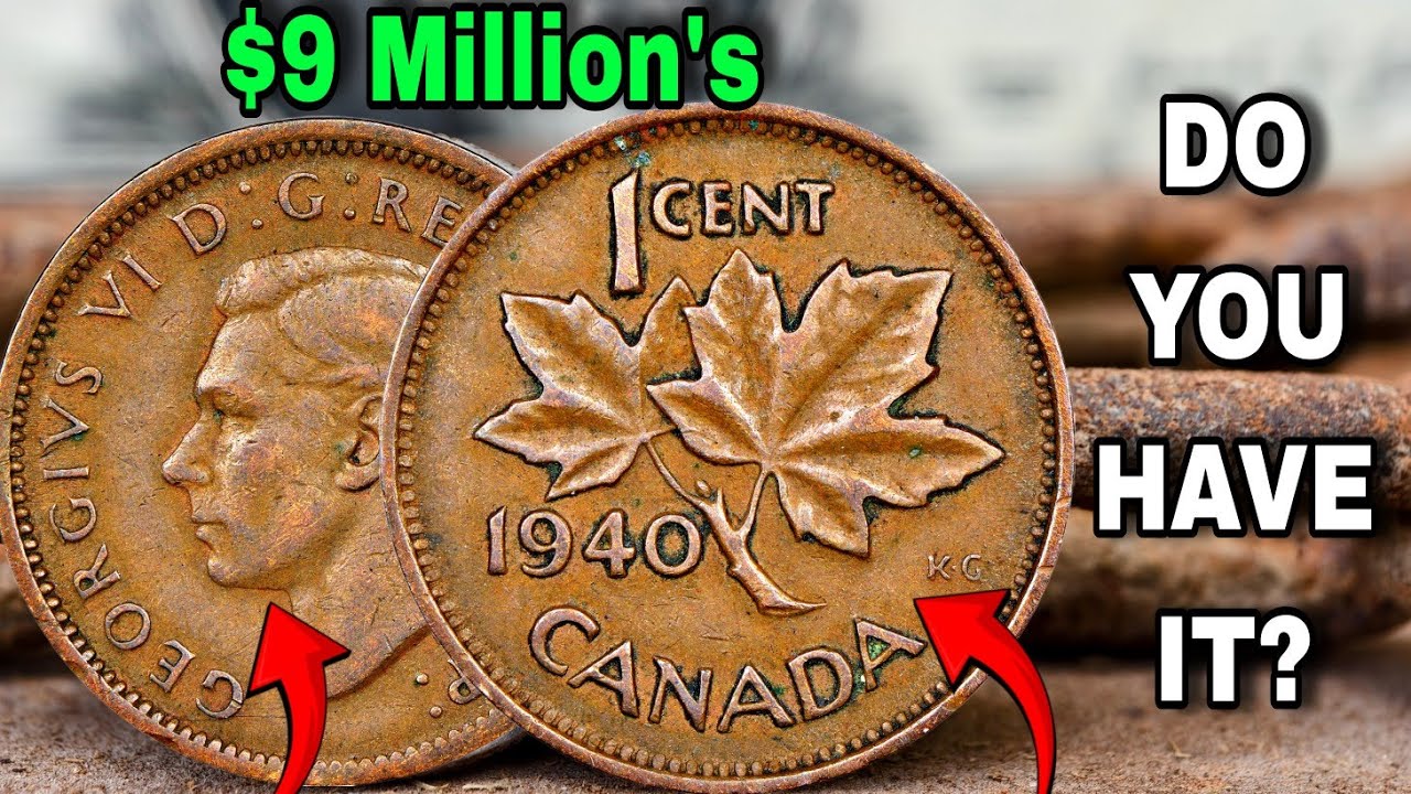 Top 5 Most Valuable old Canada 1 Cent Coins Worth Millions Rare Canadian Cents You Should Look For!