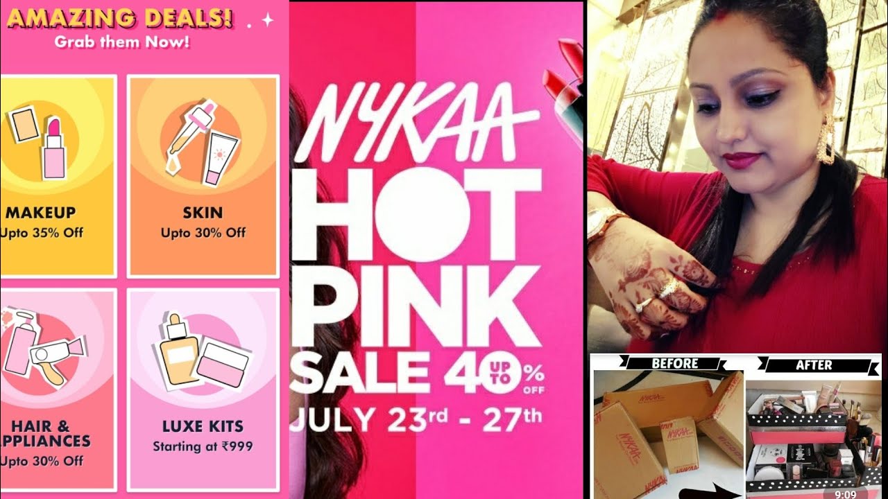 Nykaa Hot Pink Sale 2020/ Affordable Makeup & Skincare/ Beauty Products Unboxing