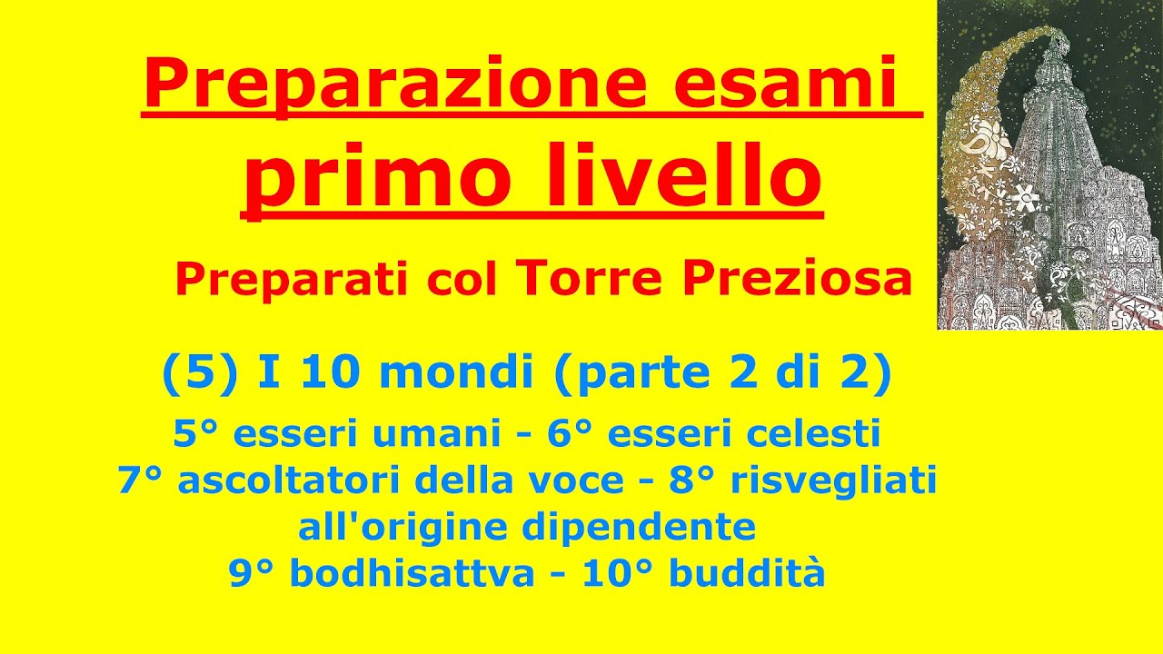 Esami primo livello SGI:(05) i 10 mondi pagine 37-49 (parte 2/2)