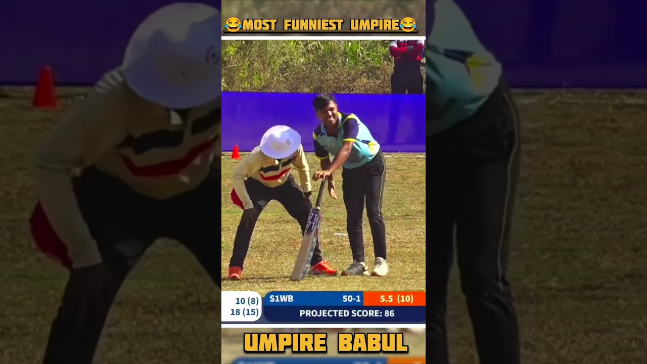 Most funniest UMPIRE babul 😂 || funniest scene umpire😁#cricket#ytshorts #funny#funnyvideo#shorts