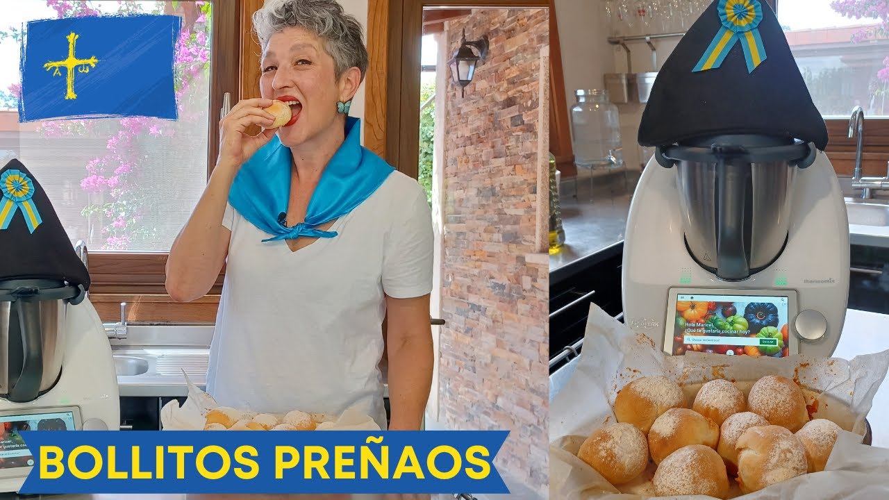 💙 BOLLITOS PREÑAOS 💛 con Thermomix® | 8 de septiembre  💛 DIA DE ASTURIAS 💙 #TM6 #TM5 #TM31 🔝