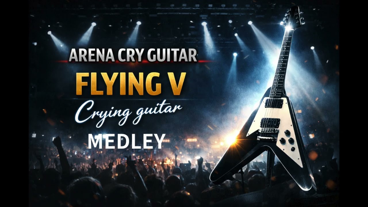 Crying Flying V Guitar Medley | Epic Melodic Rock Instrumental (1 Hour Michael Schenker Style)