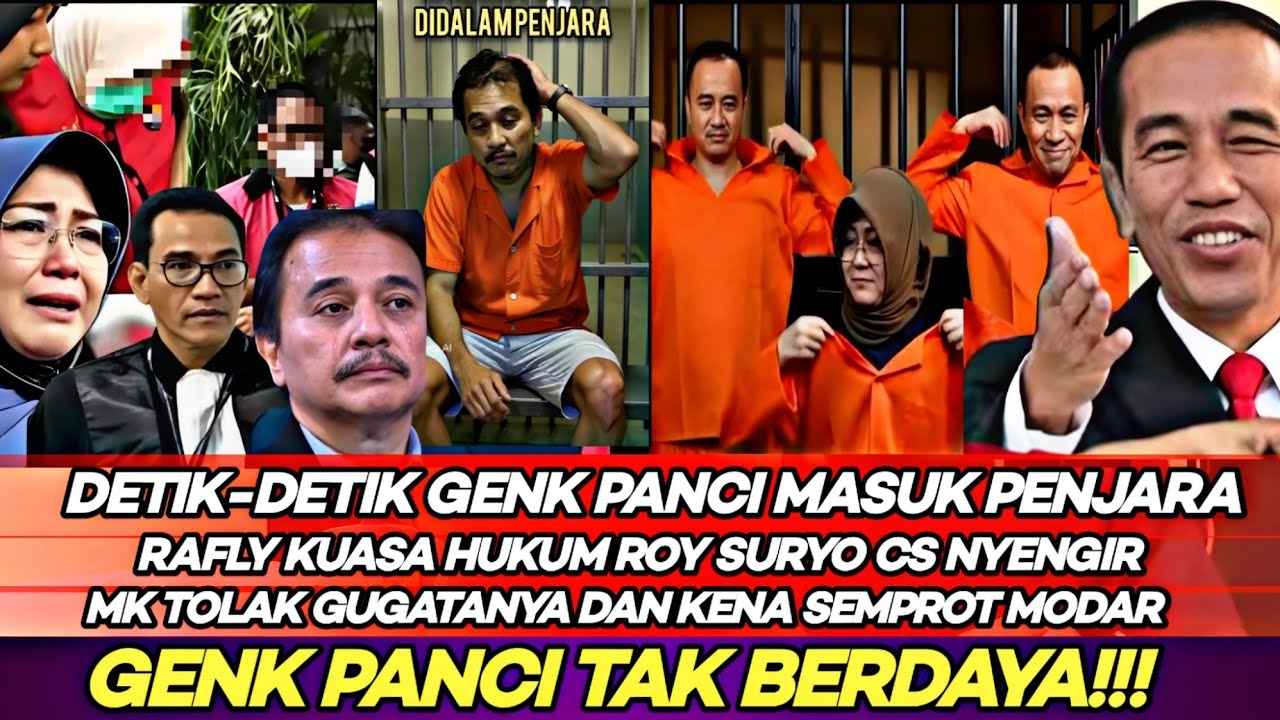 Alhamdulillah Genk Roy Suryo Panci CS Gugatan Ditolak MK Auto Masuk Bui Rafly Harun Nyengir KO Modar