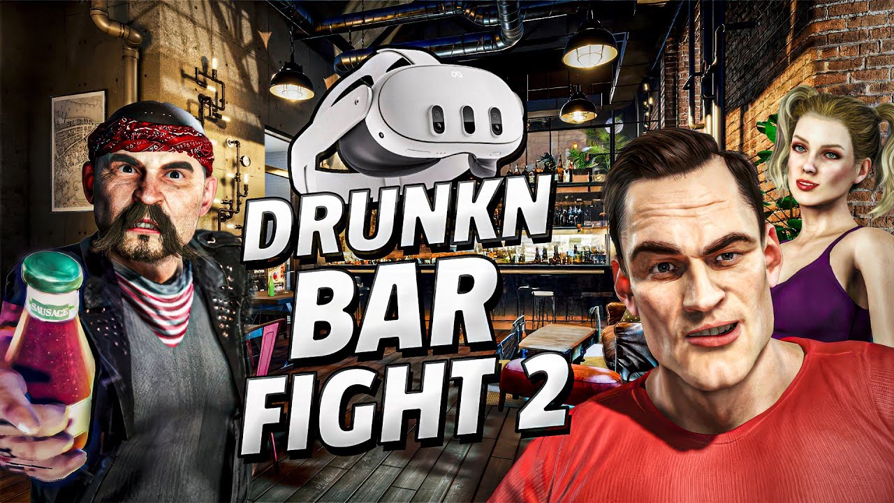 Drunkn Bar Fight 2 — Игровой процесс Meta Quest 3 | Первые минуты [Без комментариев]
