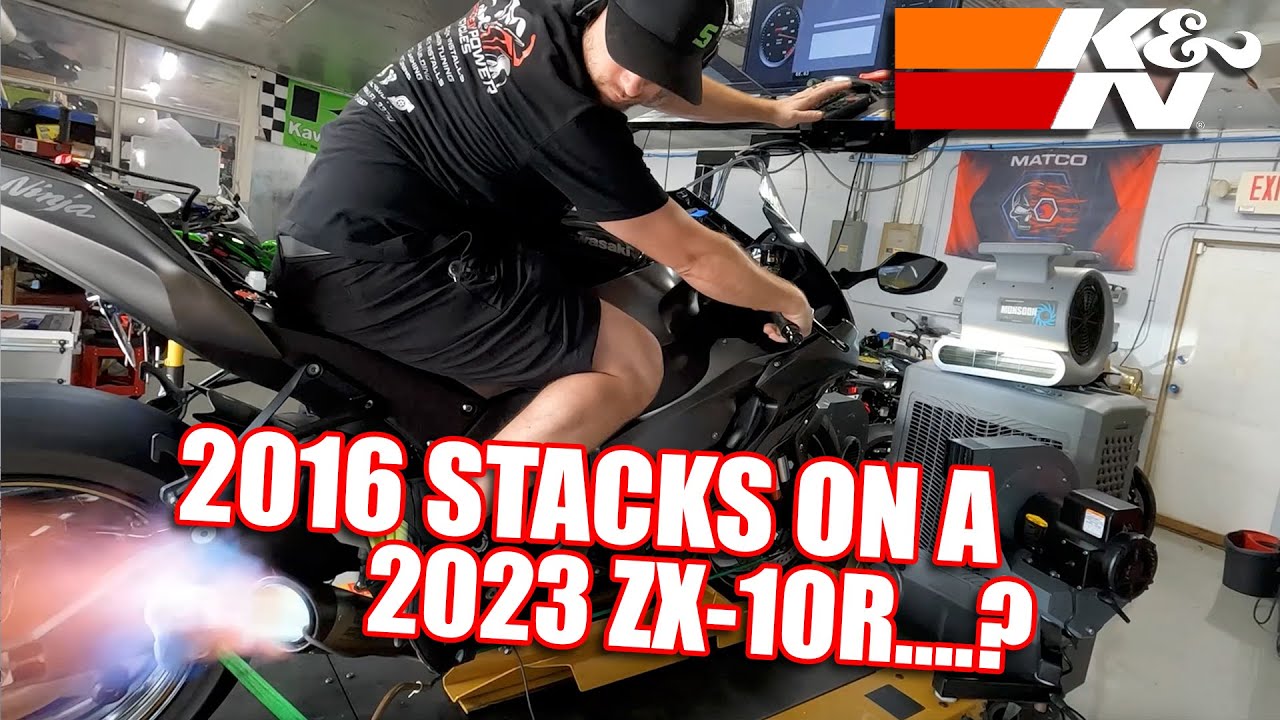 Kawasaki ZX10r 2023 года | Тестирование фильтров и скоростного стека K&N!
