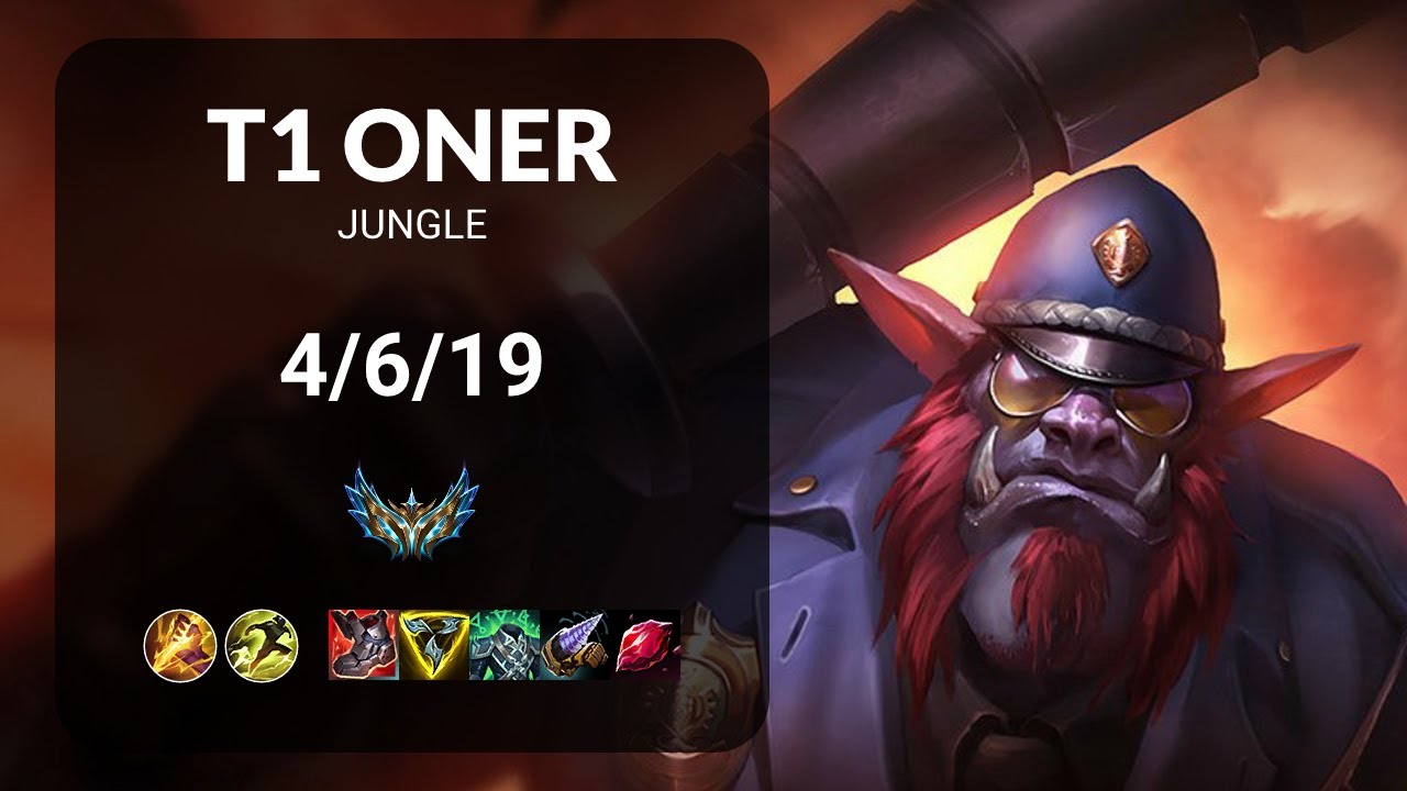 T1 Oner Trundle vs Lee Sin JUNGLE - KR CHALLENGER Patch 15.12