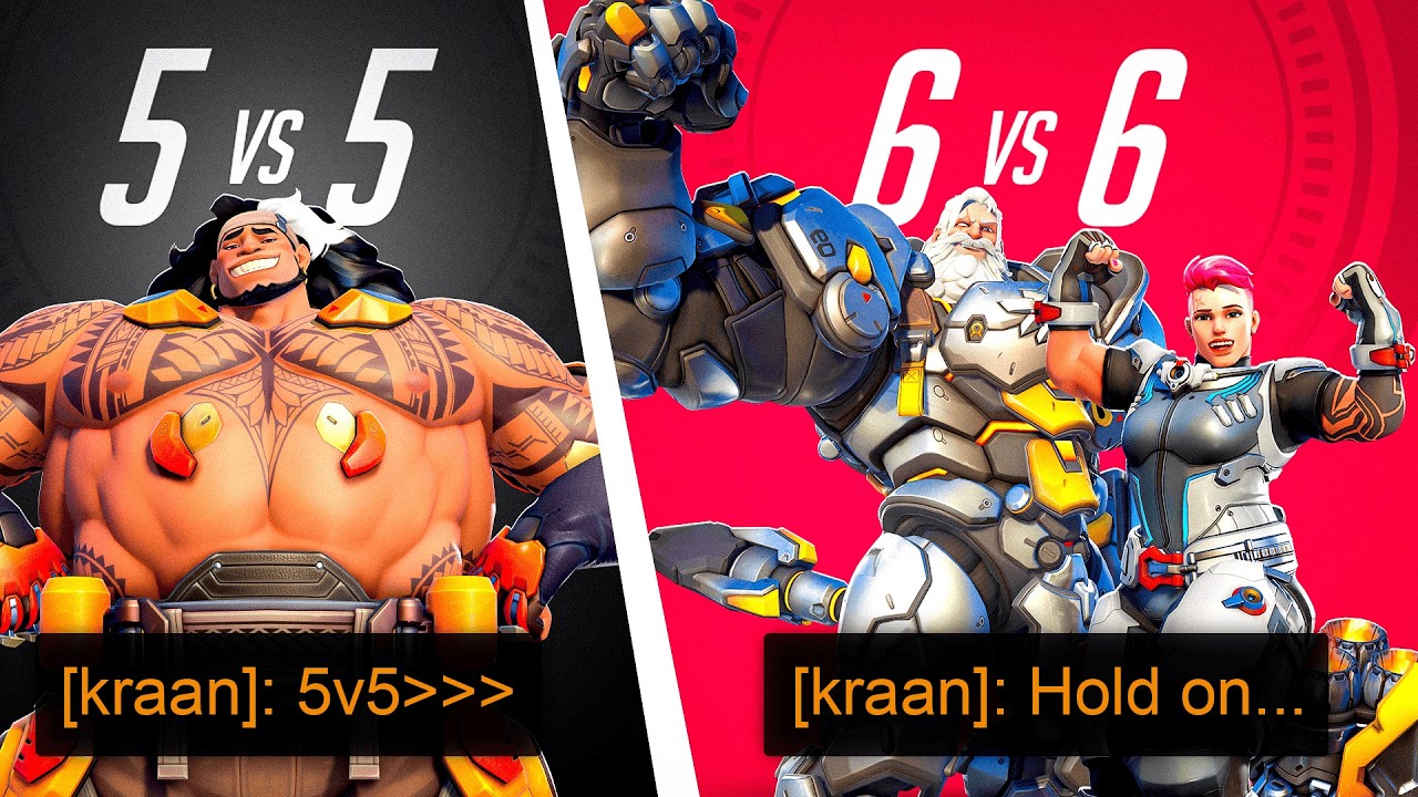 Я играл 6 на 6 целую неделю, чтобы доказать, что это лучше, чем 5 на 5 в Overwatch 2