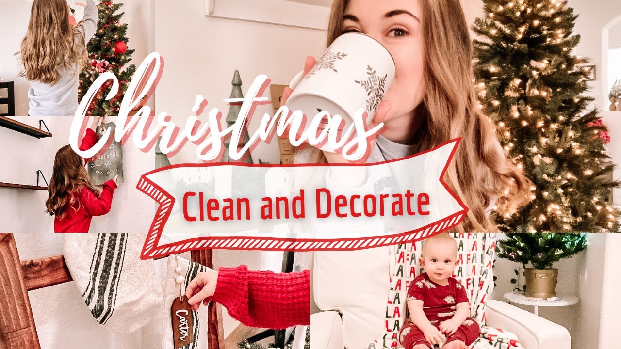 CHRISTMAS CLEAN & DECORATE 2022 | Whole house decorating, Brightown lighting, taking down fall decor