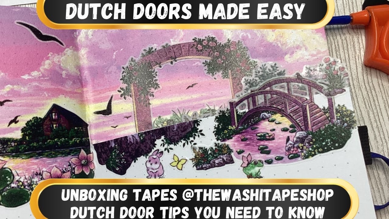 Dutch doors made easy😍 Creative journal @TheWashiTapeShop Tutorial Unboxing & flip-through Jan 2026