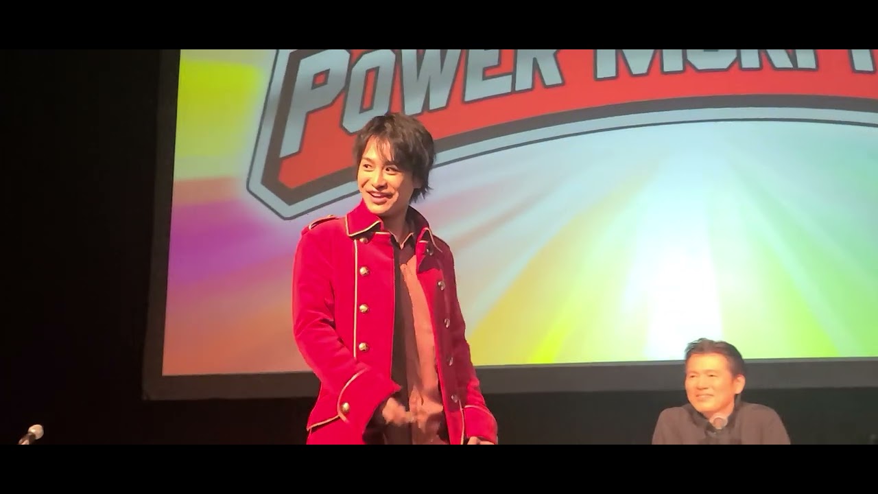 Power Morphicon 2022 Toshihide Wakamatsu and Ryota Ozawa Henshin Call and Pose.