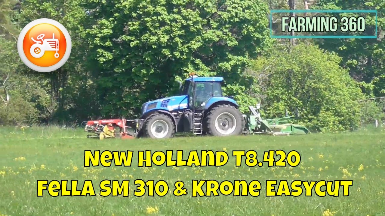 Silage 2020 | New Holland T8.420 with Fella SM 310 FZ KC & Krone Easycut 9140