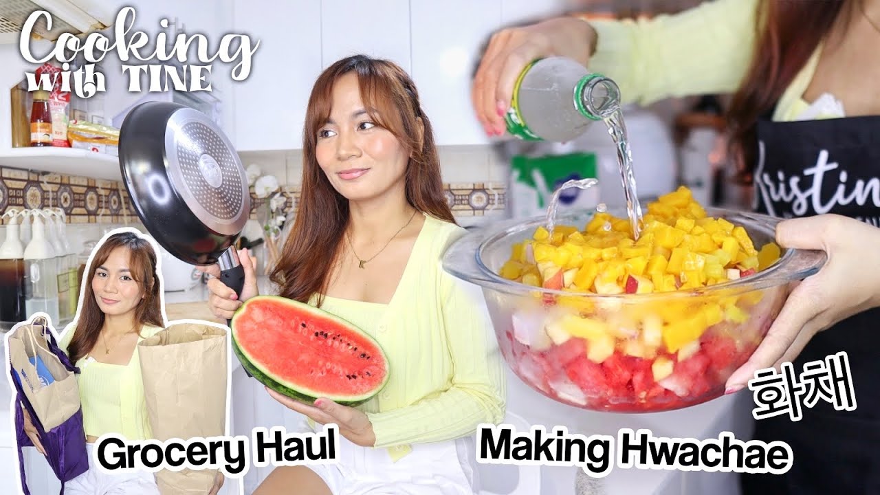 Affordable Grocery Haul & Making KOREAN HWACHAE 화채 😍