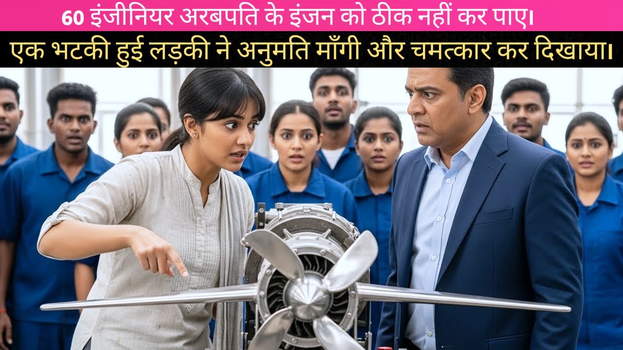 60 इंजीनियर हार गए, भटकती लड़की ने कहा “मुझे कोशिश करने दो” और इंजन चला दिया।