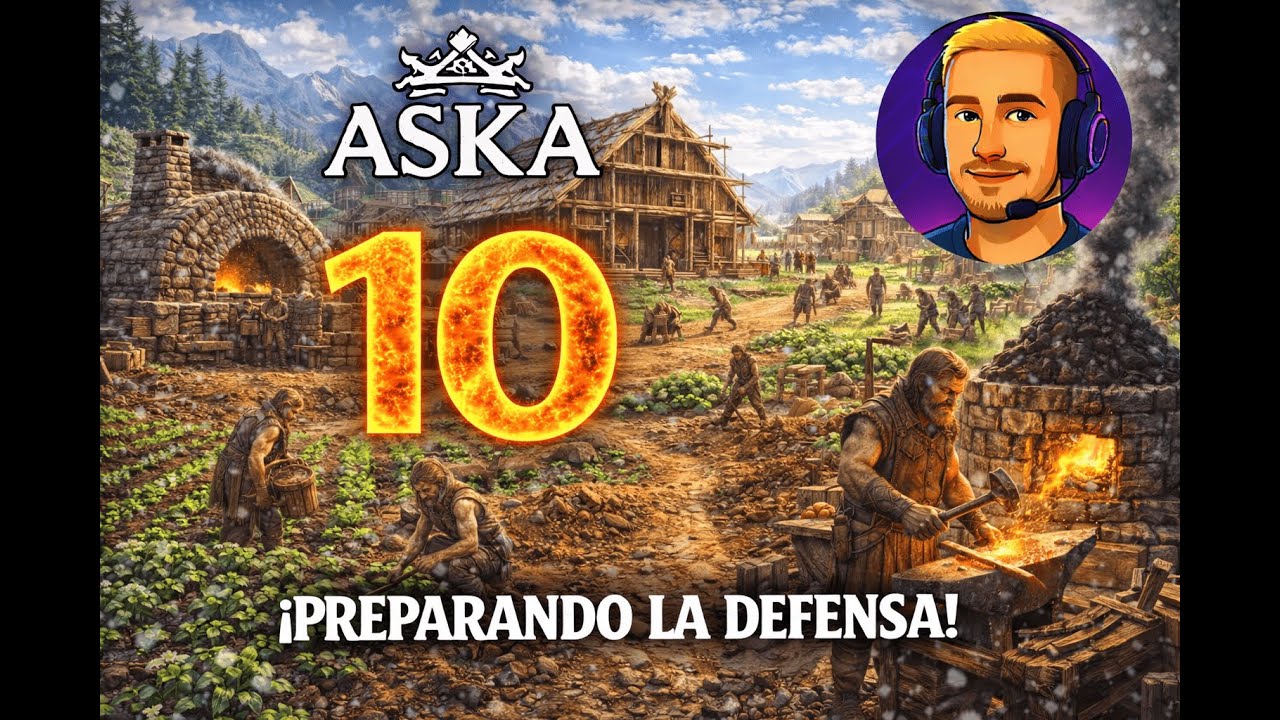 ASKA!! Ampliamos la granja  ¿conseguiremos sobrevivir a la invasion? Gameplay español!! Cap10