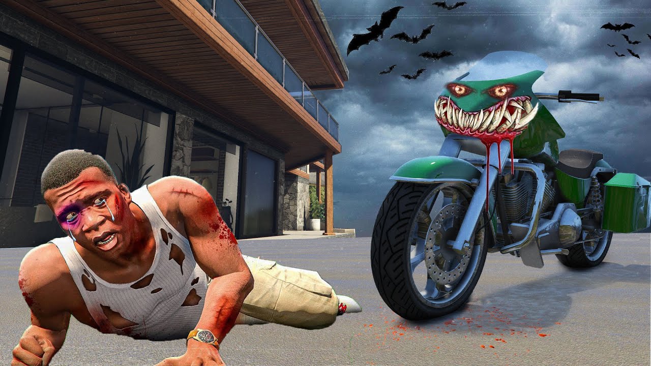 Franklin & Shinchan Hunted by Cursed Bike in GTA 5