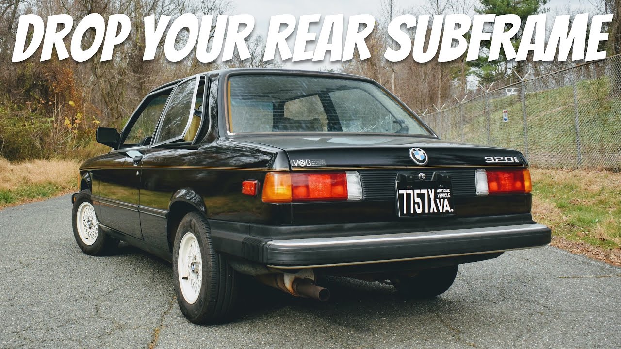 Subframe Drop DIY on Taylor's 1983 BMW E21 320i: AKG Bushings & Rear Disc Brake Swap! (Part 1 of 2)