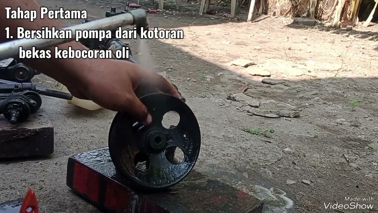Tutorial Mengganti Seal dan Bearing Pompa Power Steering Opel Blazer DOHC 1997