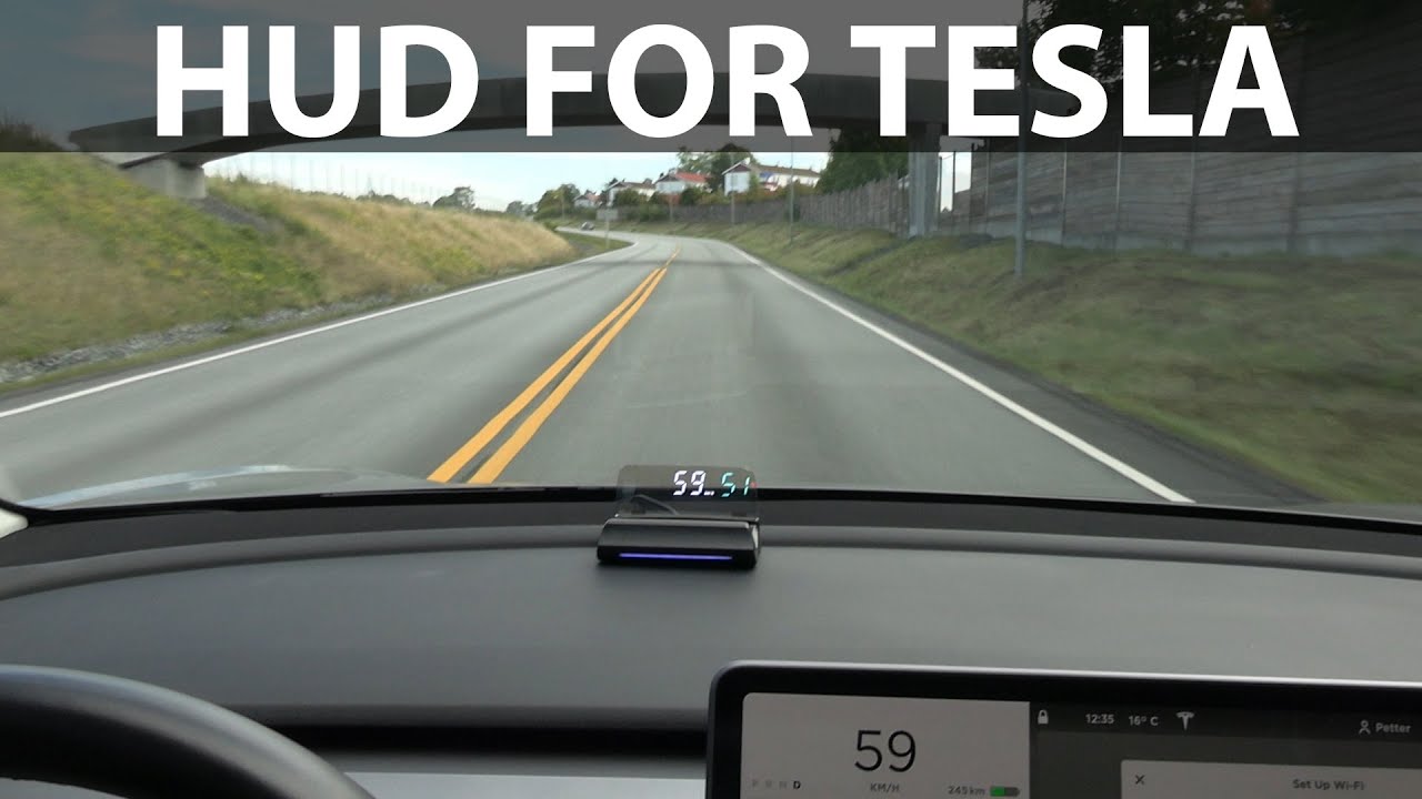 Head-up display for Tesla Model 3