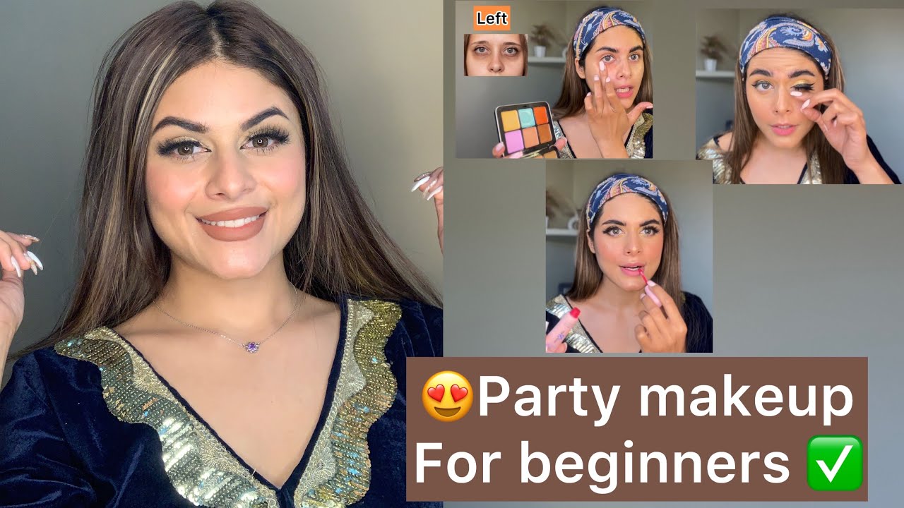 😳✅Party Makeup for Beginners ✅ 😍  #stepbystep #makeuphacks #makeupforbeginners #makeuptips #shorts