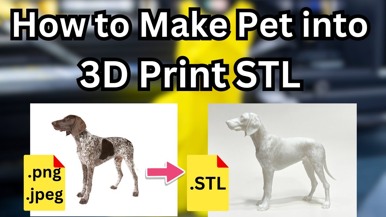 Как распечатать своего питомца на 3D-принтере! Изображение питомца в формате STL!
