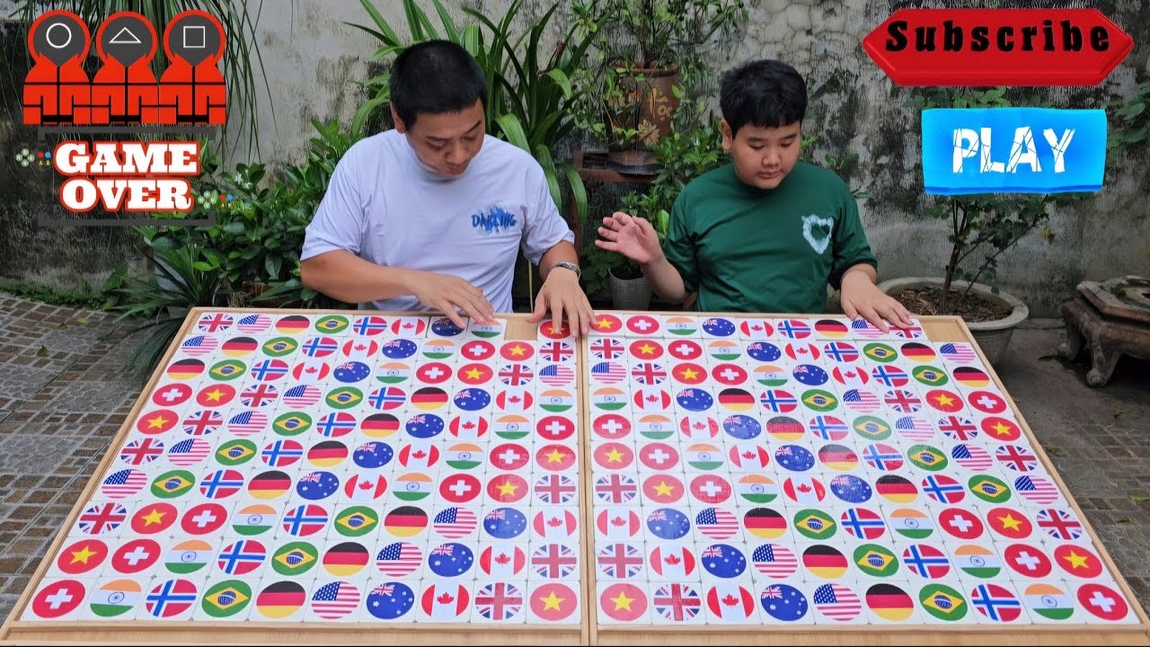 Flag arrangement challenge, brain training game ☆ level 04