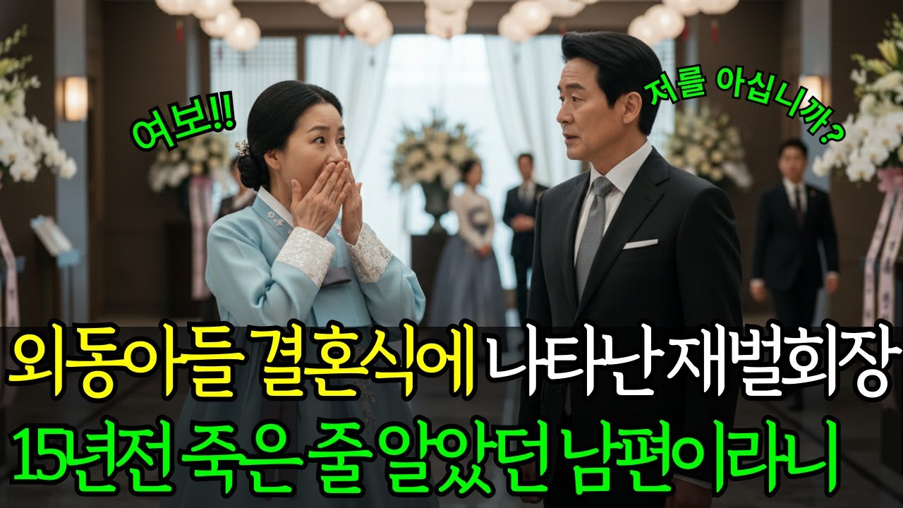 외동 아들 결혼식에 나타난 재벌회장 하객이 15년 전 죽은 줄 알았던 남편이었다.ㅣ오디오북 ㅣ 감동사연 ㅣ시니어사연 ㅣ반전사연