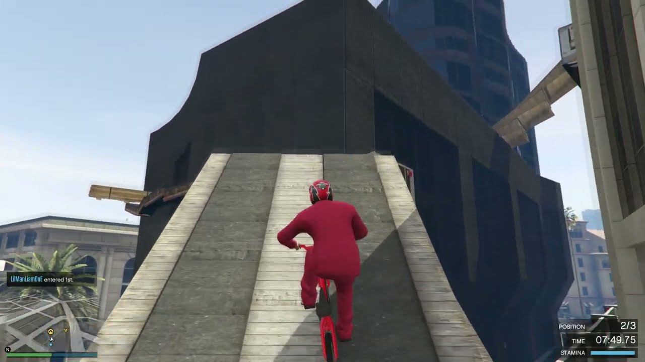 Impossible First Person BMX Challenge!   GTA5 Online