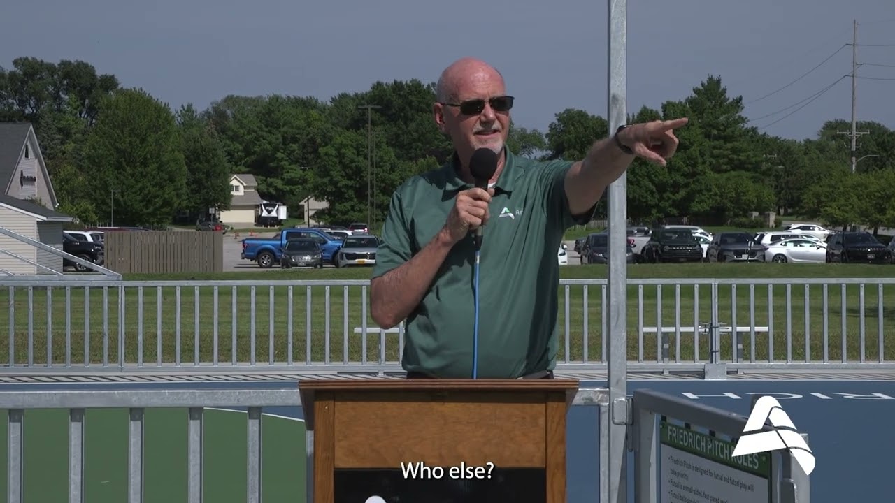 Friedrich Pitch Mini Pitch Ribbon Cutting | Ames Parks and Recreation