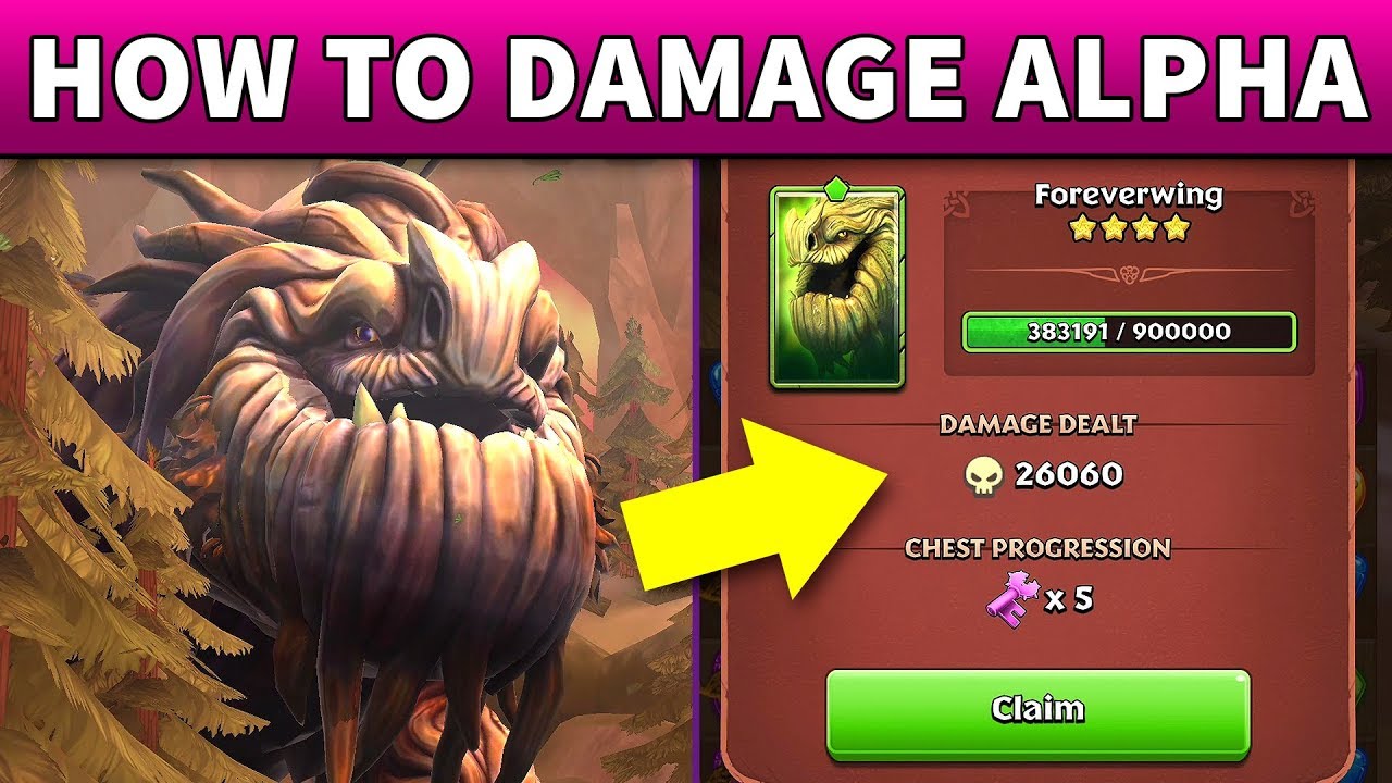 Dragons Titan Uprising Foreverwing Alpha Battle | HOW TO DO BIG DAMAGE TO ALPHA DRAGONS