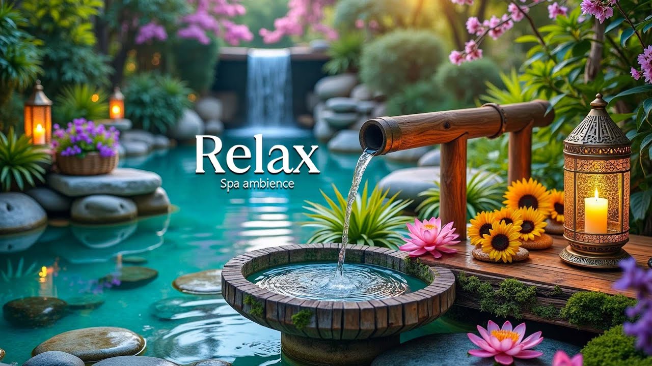 Healing Music + Bamboo Water Sounds 🌿 Insomnia Relief, Calm Anxiety & Depression, Deep Sleep
