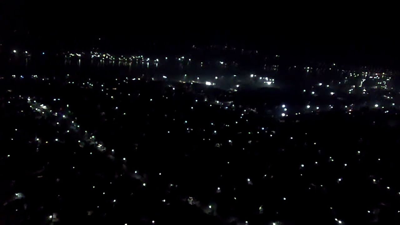 Drone Shot Night View 
