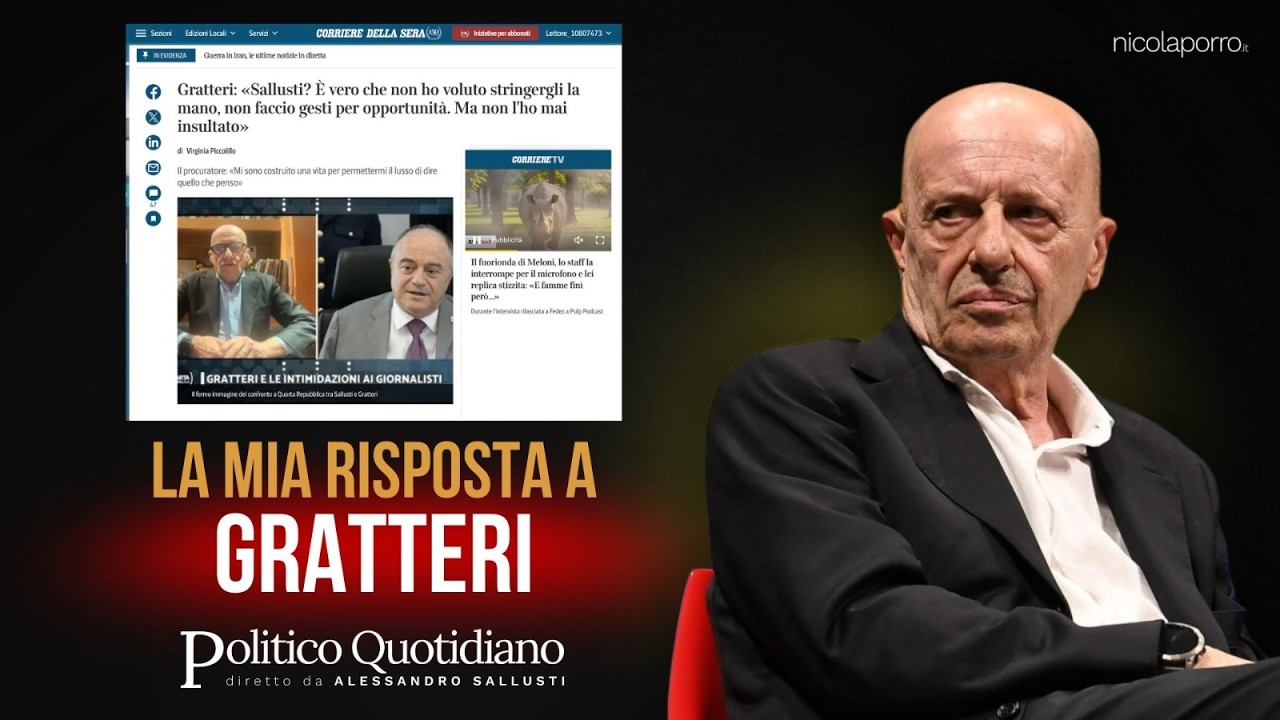 Rispondo a Gratteri (e alla sua arroganza) - Il Podcast di Sallusti