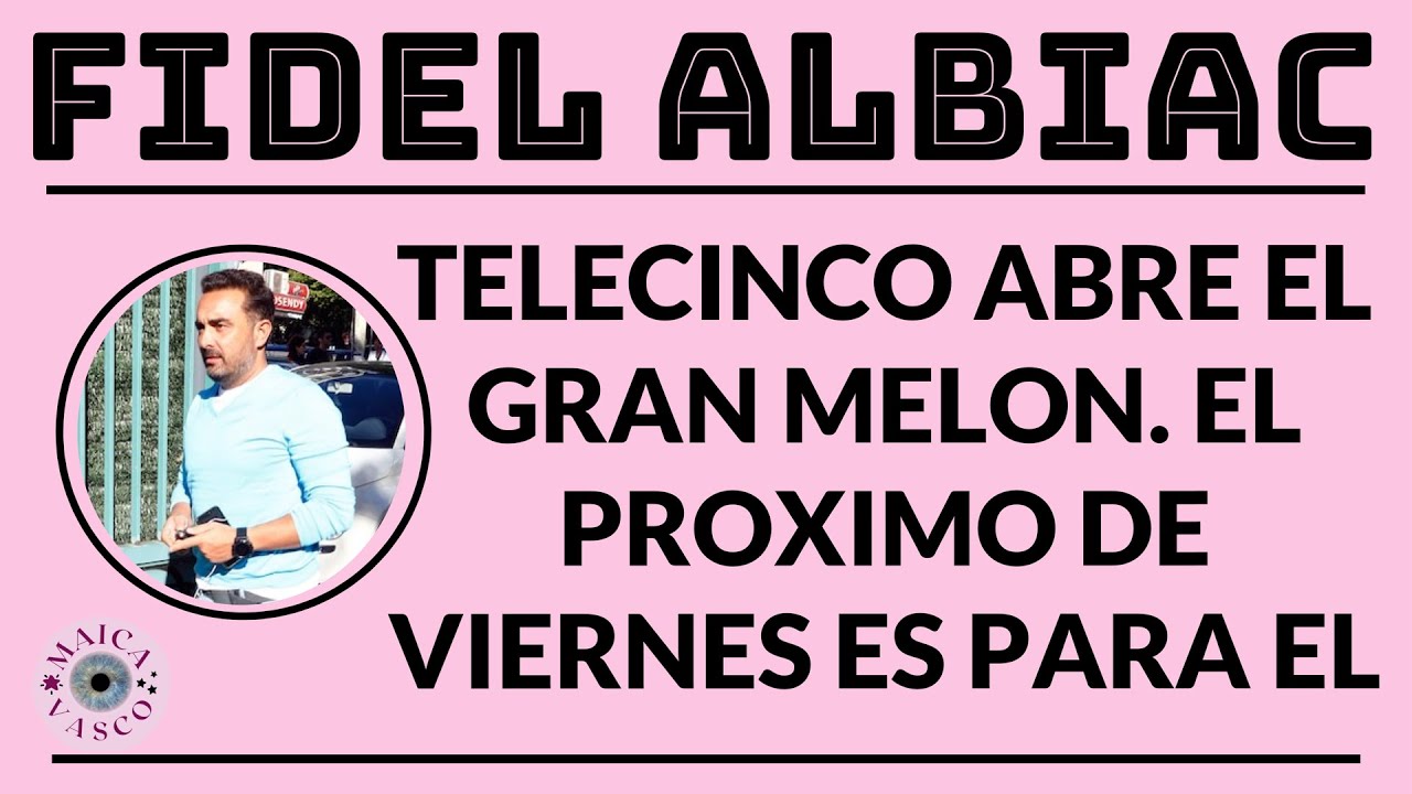 FIDEL ALBIAC: EL PROXIMO DE VIERNES TELECINCO ABRIRA EL GRAN MELON: ENTREVISTA AMADOR MOHEDANO