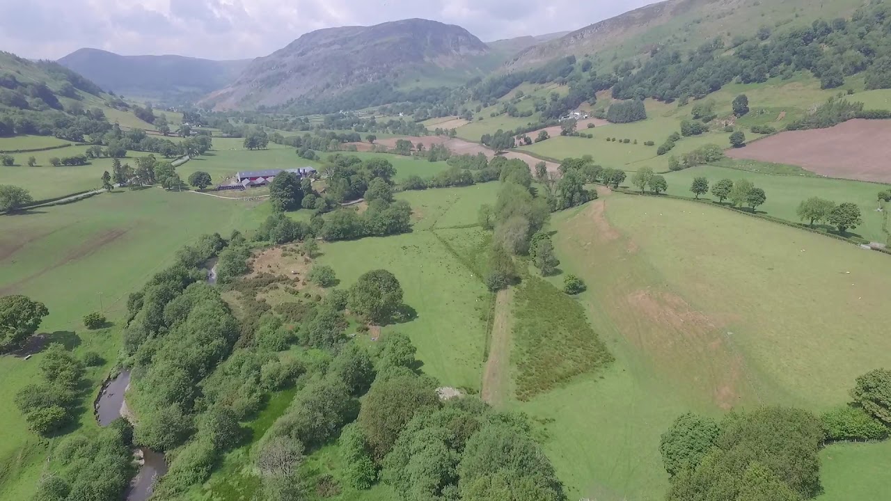 Along the Tanat Valley west of Pen-Y-Bont Fawr.