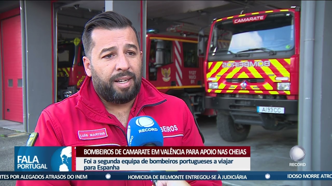 Bombeiros de Camarate em Valência para apoio nas cheias