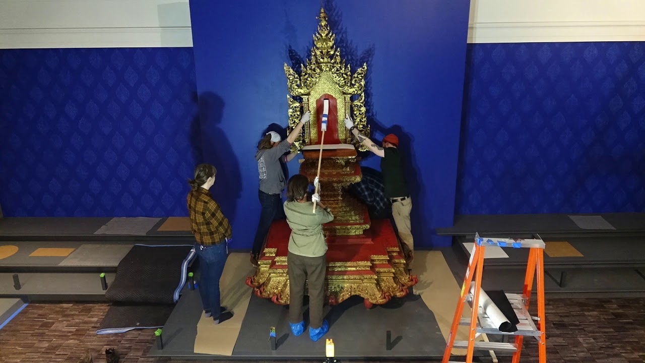 Installing a Burmese Throne Shrine