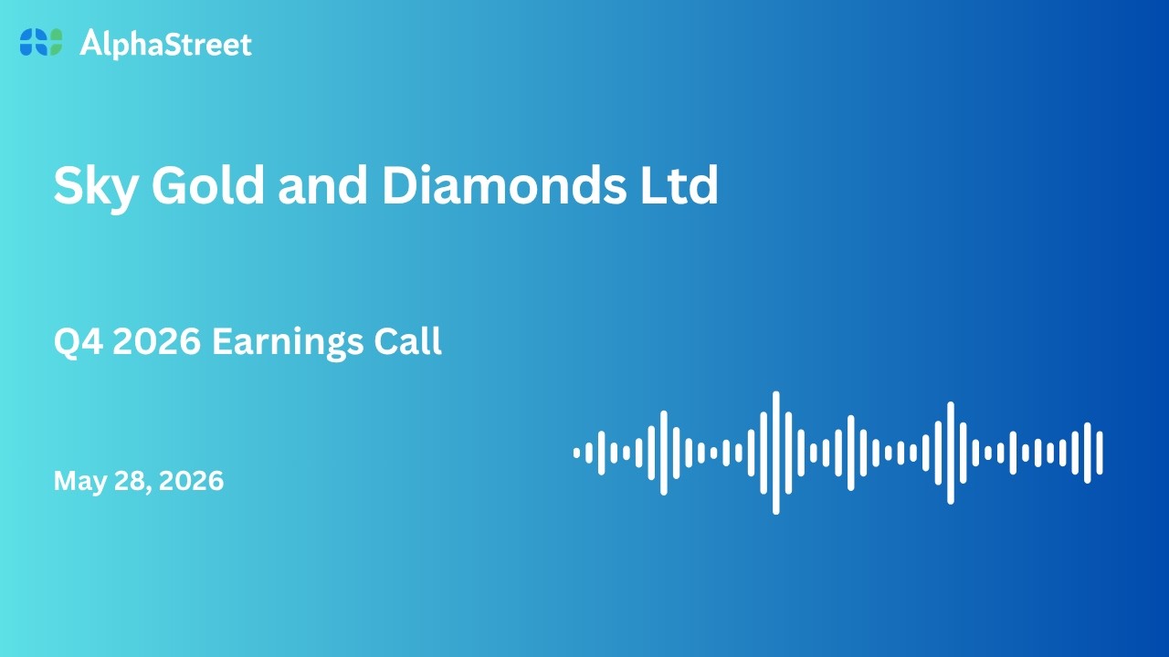 Конференц-колл по финансовым результатам Sky Gold and Diamonds Ltd за 4 квартал и 2025&ndash;26 финансо...