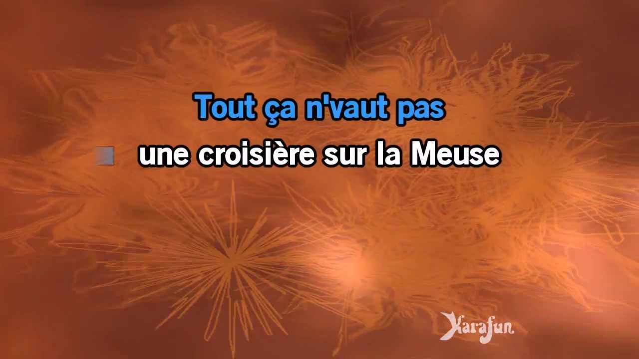 Karaoké Un clair de lune à Maubeuge - Bourvil *