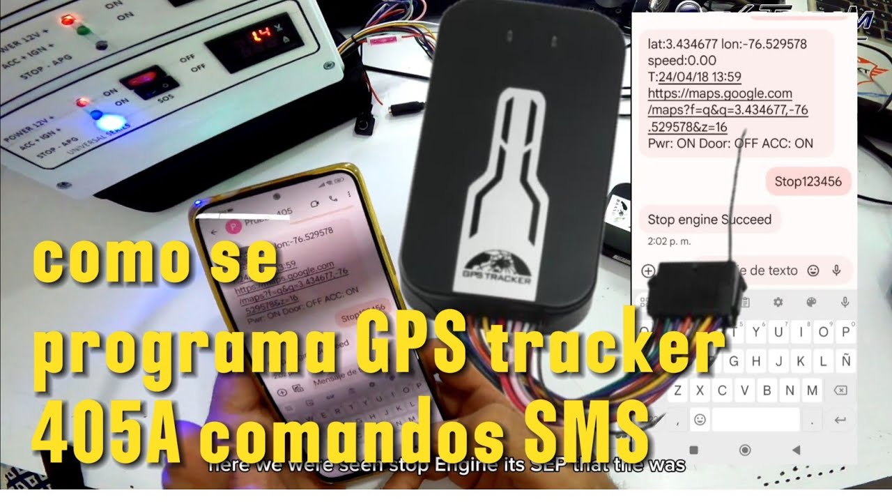 cómo configurar GPS tracker coban 405A | comandos SMS | mensajes de texto para programar gps 405