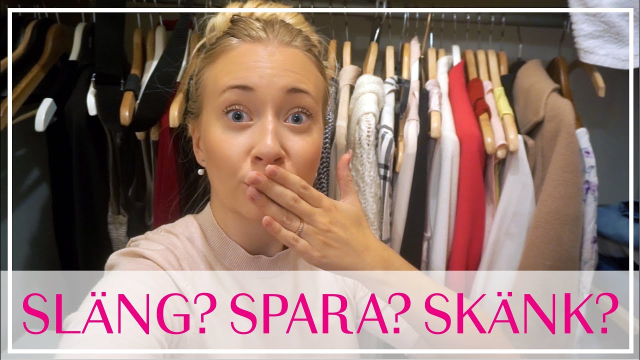 VLOGG: Rensa kläder med mig | Organiserar min garderob