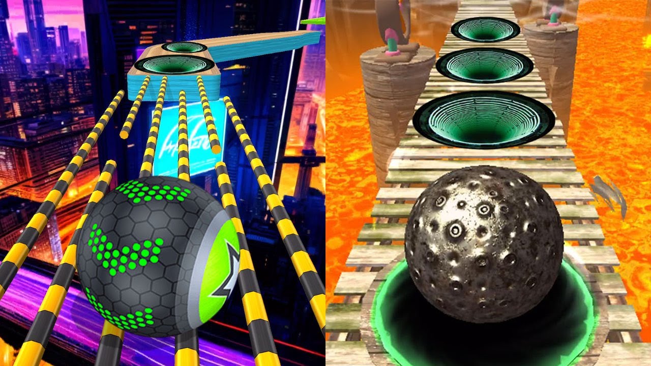 📛 Going Balls VS Temple Rolling Ball, Rolling Balance Ball 3D, Rollance Adventure Ball, Action Balls