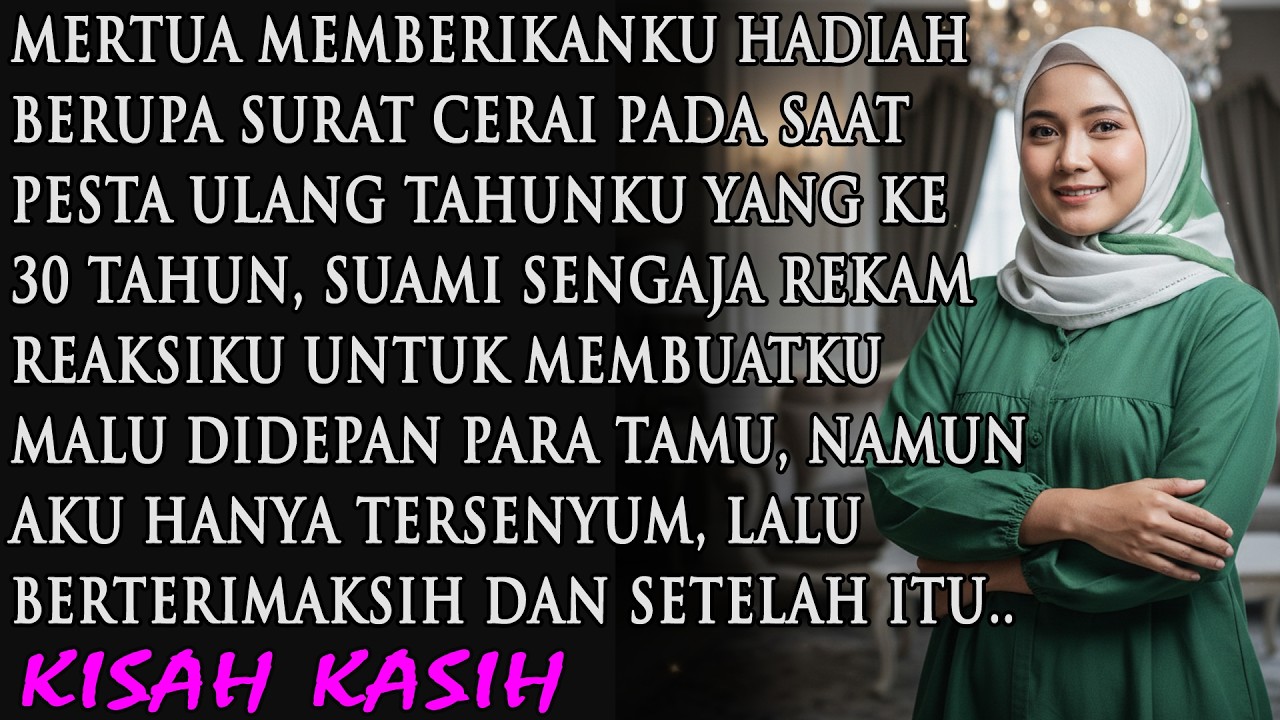MERTUA BERIKAN HADIAH SURAT CERAI SAAT PESTA ULANG TAHUNKU, SUAMI SENGAJA MEREKAM REAKSIKU, KUBALAS