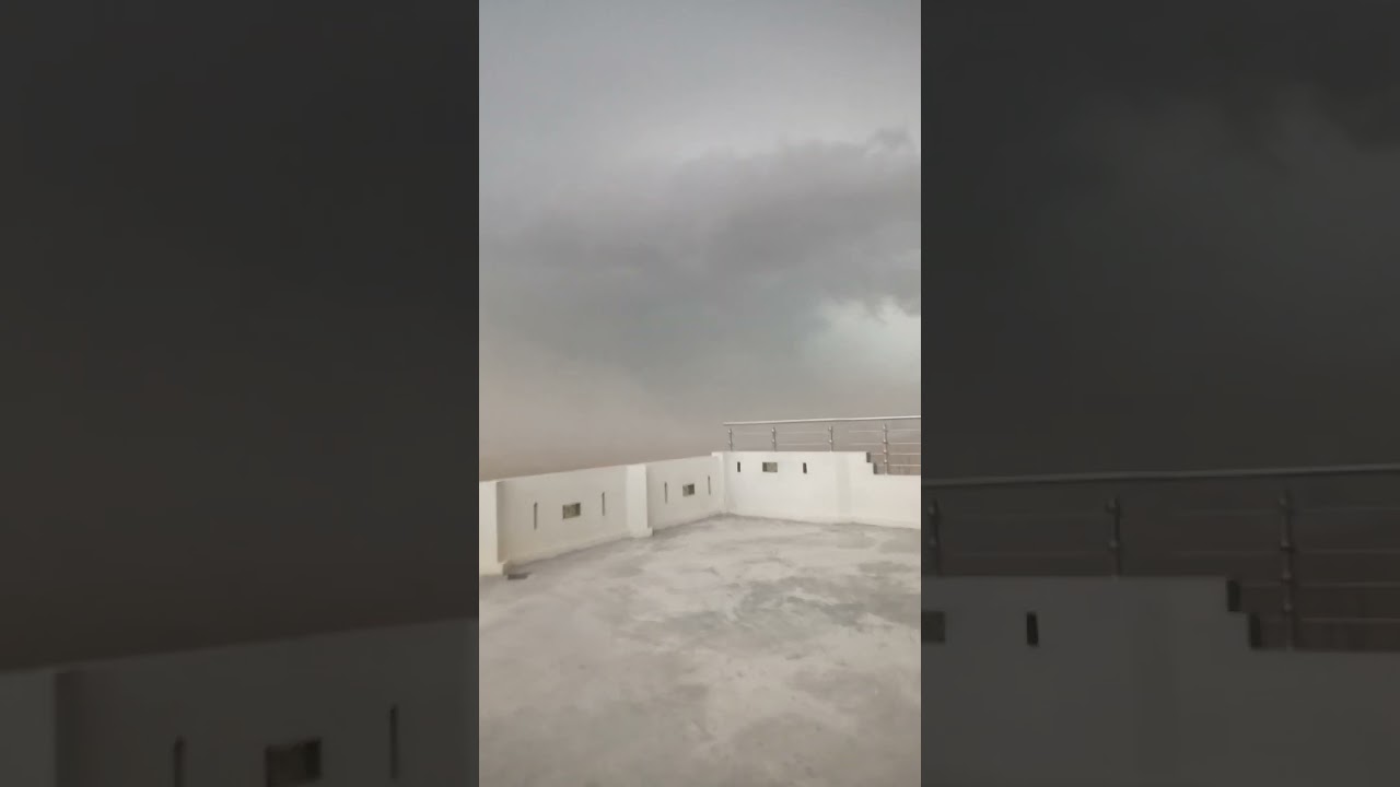 dangerous dust storm #latestweatherforecast #heavyraining #rain