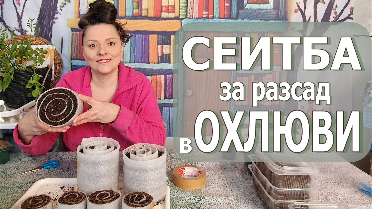 Метод „охлюви“ за сеитба за разсад: силни корени без заплитане