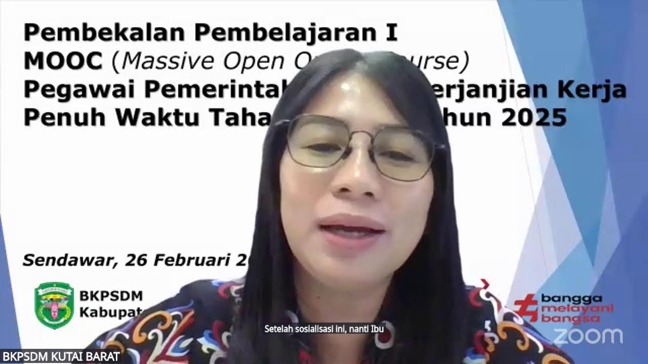 SOSIALISASI MOOC Pembelajaran 1 PPPK Angkatan 2025