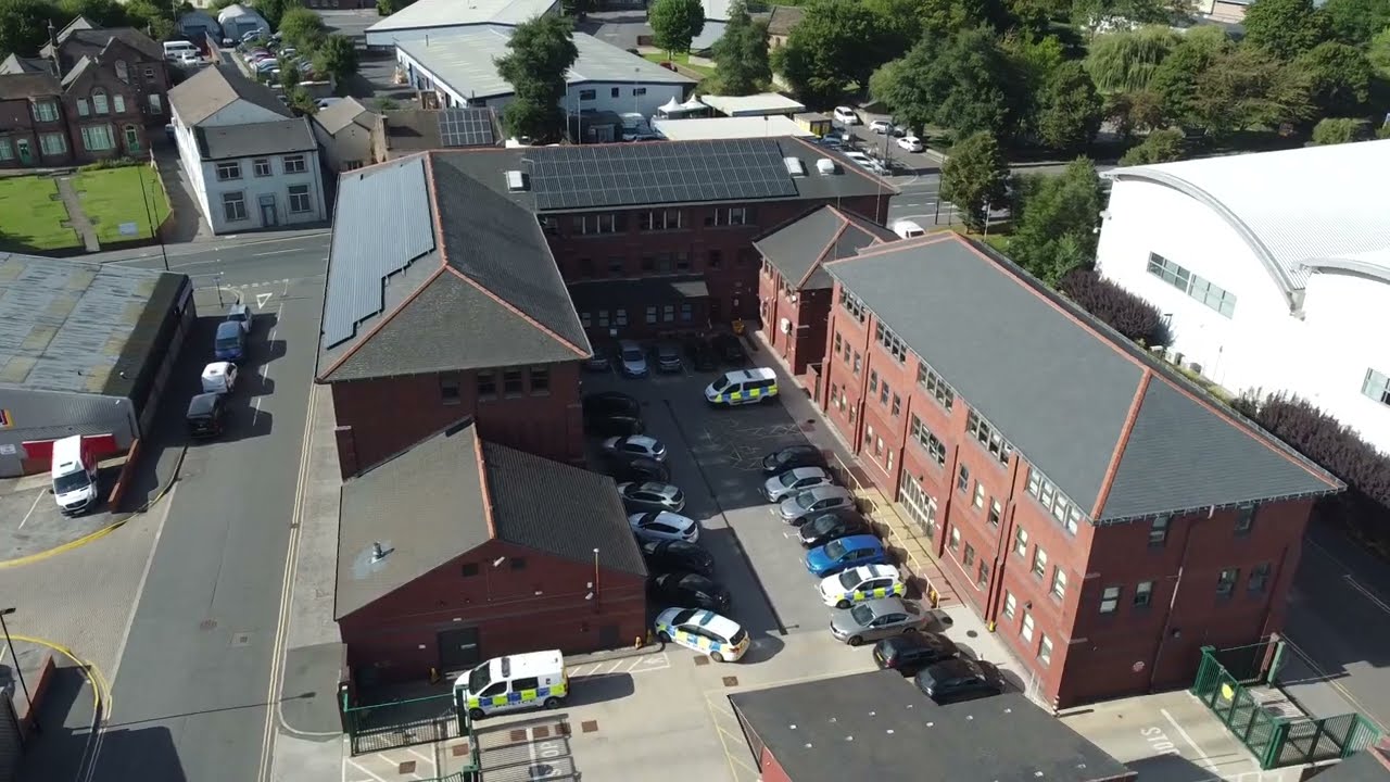 4K View from above - Attercliffe Police station