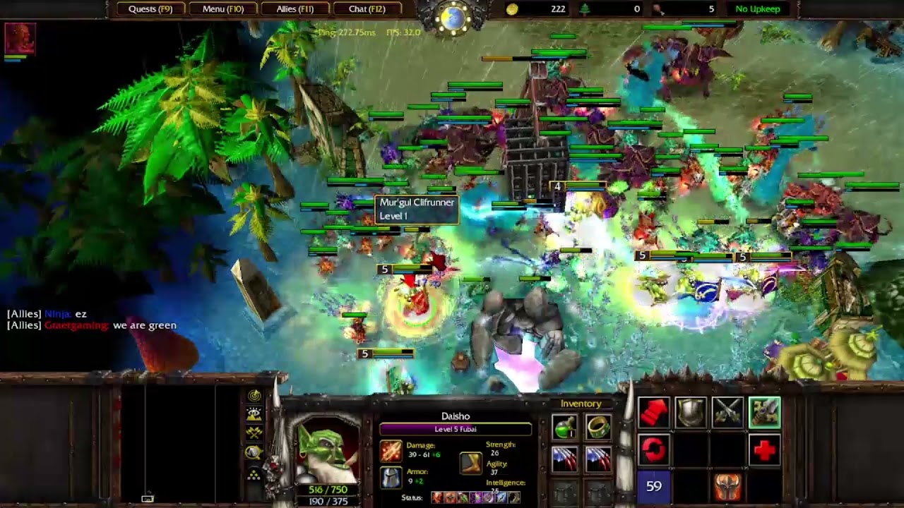 Warcraft 3 Reforged - 7 Blademasters - New Shores - 3 player co-op