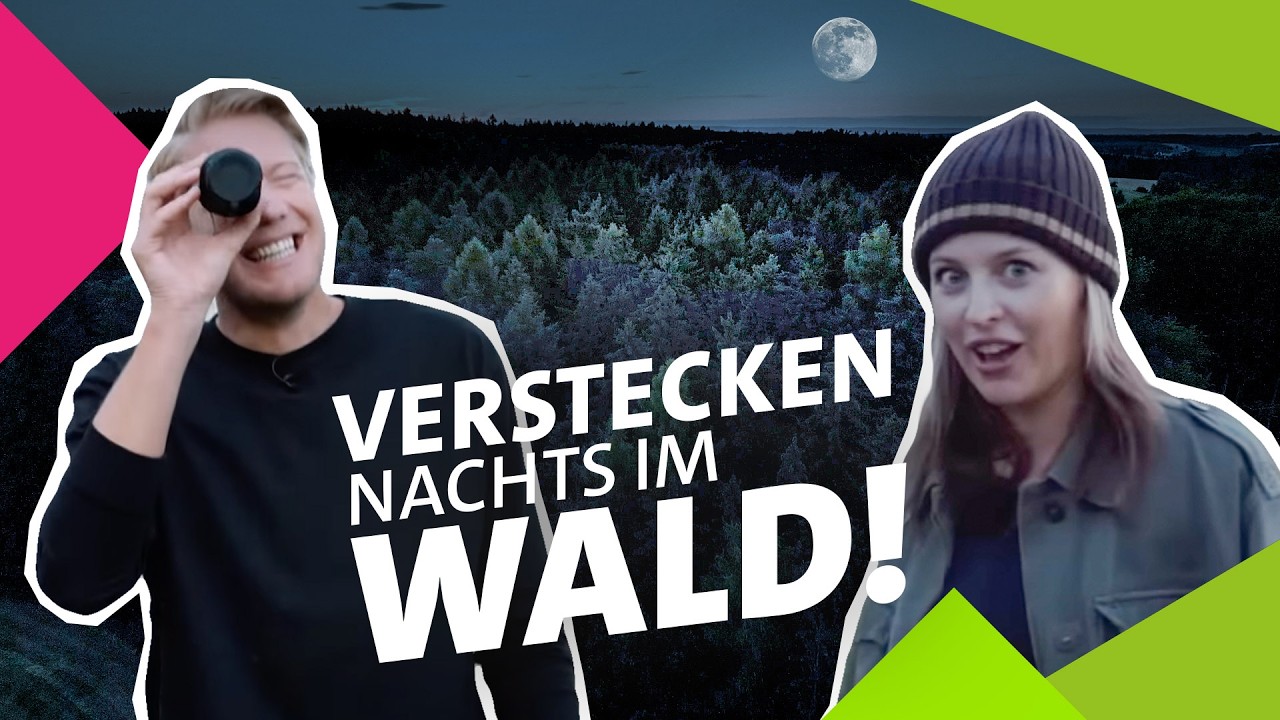 Hide and Seek nachts im Wald: Nachtsichtgerät vs Tarnnetz