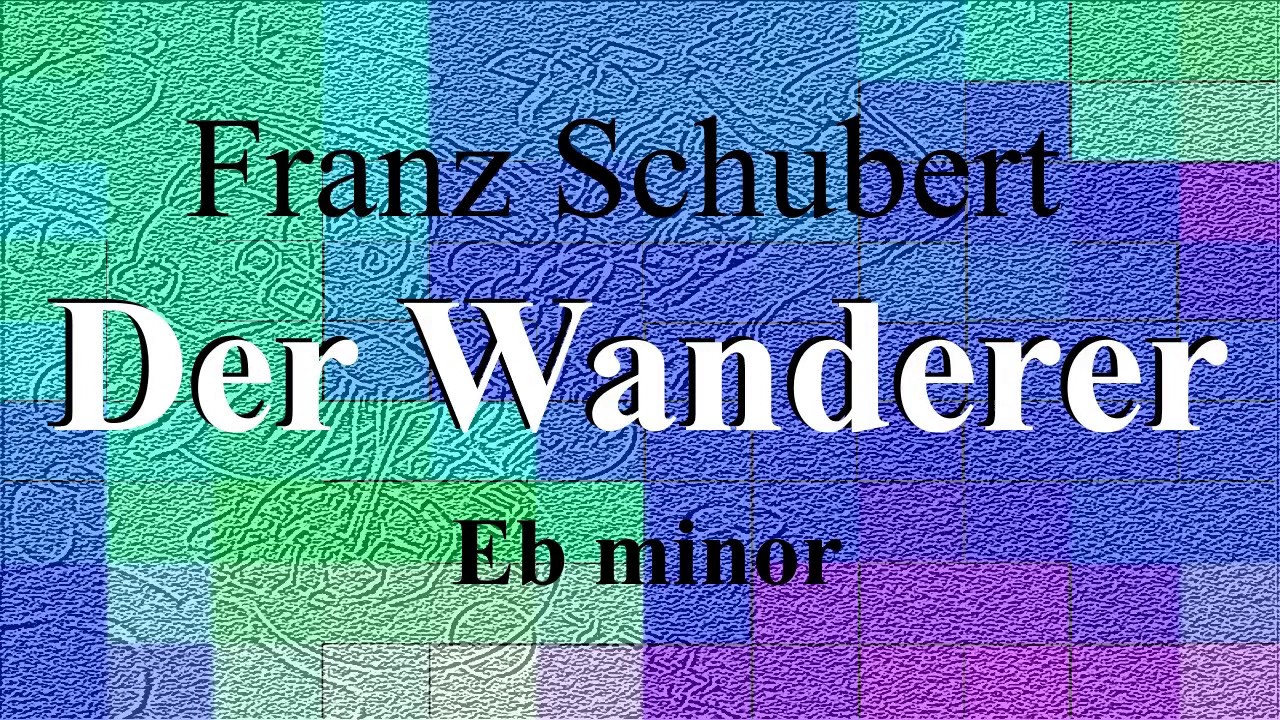 Der Wanderer - Franz Schubert - accompaniment in Eb minor