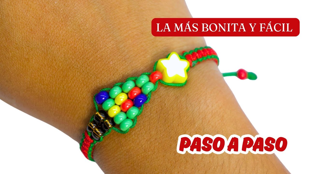Pulsera Tejida Árbol de Navidad 🎄 | Ideal para Regalar o Vender